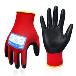 13 Gauge Polyester Nitrile Gloves Manufacturer - Factory Wholesale High Quality Black Waterproof Anti-Slip Work Safety