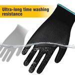 EN388 Black PU Palm Dipped Gloves Manufacturer - 13 Gauge Poliester Coating Knitted Nylon PU Coated Protective Work Safety