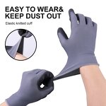 Cheap Guantes Para Trabajo Manufacturer - Nylon PU Coated Grey Polyester Work Gloves Soft Breathable PU Safety