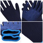 Best Wholesale Price PVC Dotted Work Gloves Manufacturer - Custom Dipped Safety Cotton Cloth Working Anti Slip PVC Dot Safety