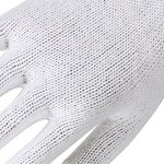 10 Gauge Anti-Slip White Cotton Knitted Safety Work Gloves Manufacturer - XL Size Factory Price Construction Food Dotted Glove