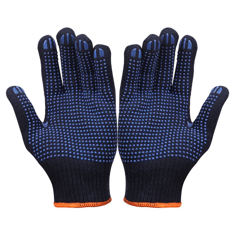 Best Wholesale Price PVC Dotted Work Gloves Manufacturer - Custom Dipped Safety Cotton Cloth Working Anti Slip PVC Dot Safety
