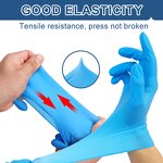 100PCS/Box 4Mil Blue Disposable Nitrile Gloves Manufacturer - Powder Free Anti-Slip Wholesale Housework Disposable