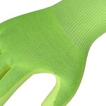 Custom Safety Work Gloves Manufacturer - Long Printed Fluorescent Yellow Green Thorn Proof Men's Gardening PU for Construction
