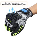 HPPE Anti Impact Nitrile Safety Protective Gloves Manufacturer - Leather Protective TPR Anti Impact Mechanical Hand Gloves