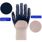Hot Selling 3/4 Coated Knit Wrist Glove Manufacturer - Heavy Duty Nitrile with Cotton Jersey Anti-Heat Function