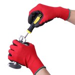 Custom Logo Coated Safety Gloves Manufacturer - En388 Factory Wholesale Cheap Work PU Polyester Nylon Guantes De Trabajo