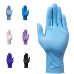 Nitrile Tattoo Beauty Gloves Manufacturer - High Quality Blue Disposable Nitrile Gloves Box Powder Free