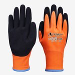 Men's Winter Thermal Gloves Manufacturer - Waterproof Latex Coated Work Protective Use Cold Resistance