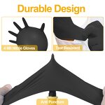 5Mil Black Disposable Flexible Tattoo Nitrile Gloves Manufacturer - Guantes De Nitrilo Powder Free Disposable Diamond