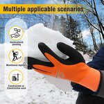 Men's Winter Thermal Gloves Manufacturer - Waterproof Latex Coated Work Protective Use Cold Resistance