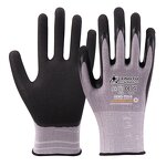 Tiger Mouth Reinforced Nitrile Spray Work Safety Gloves Manufacturer - Salt Frosting Cut Resistant Labor Protection for Construction Workers