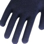 Blue Black Double-Sided Dotted Gloves Manufacturer - Cotton PVC Polyester Fabric Sweat Absorbing Anti-Cut Anti-Slip Brick Safety