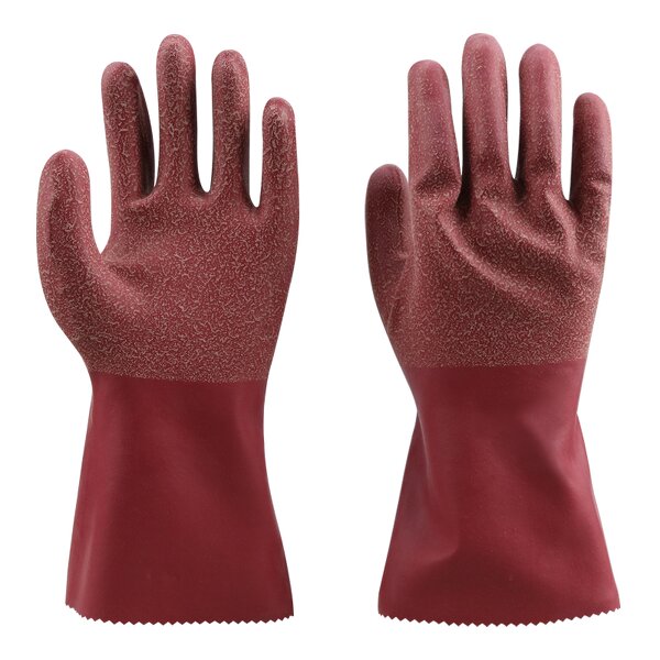 XL Safety Gloves Manufacturer - Electrical Chemical Resistant Nitrile Insulating Material with Cotton Lining Anti-Cut Anti-Slip