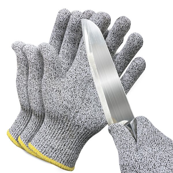 XL Size Latex Coated Anti-Cut Gloves Manufacturer - Level 5 Anti-Corte Guantes Safety Working Glass Fiber Knitting Liner 13G HPPE