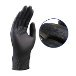 5Mil Black Disposable Flexible Tattoo Nitrile Gloves Manufacturer - Guantes De Nitrilo Powder Free Disposable Diamond
