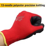 Custom EN388 Waterproof 13G Polyester PU Coated Gloves Manufacturer - Polyurethane Palm Work XL Size Black PU Safety