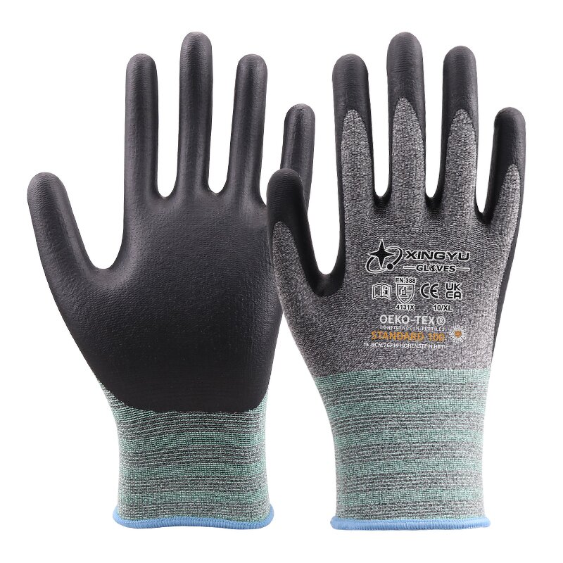 15G Nylon Conductive Wire Work Gloves Manufacturer - Flexible Light Hand and Arm Protection Nitrile Foam Industrial Safety