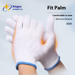 Anti-Slip Work Gloves Manufacturer - Thickened Breathable Construction Site Safety Wear-Resistant Polyester Cotton Safety