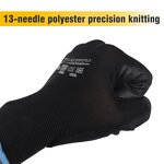 Custom Gloves With Logo Manufacturer - 13 Gauge Polyester PU Coated Mechanic Home Work Safety Protective