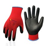 Safety Gloves Manufacturer - Wholesale CE EN388 PU Coated Garden Construction Thin Flexible Electronic Work PU