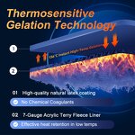 Men Warm Hand Work Gloves Manufacturer - Winter Waterproof Latex Embossed Coated Anti slip Warm Winter Cold