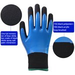 Men's Waterproof Winter Work Gloves Manufacturer - Oil Safety Latex Coating Anti-Cut Anti-Slip Touch Latex Coated Winter