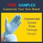 Waterproof Examination Disposable Nitrile Gloves Manufacturer - Powder Free Work Blue Gloves Blue Disposable Powder Free