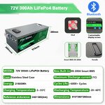 Lithium Ion Battery Pack Manufacturer - 72V Lifepo4 55Ah-330Ah Waterproof 300A Discharge