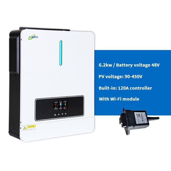 Solar Inverter Manufacturer - 5KW/6KW/10KW Single/Three Phase IP65 Smart Dual Output Hybrid
