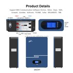 Home Energy Storage System Manufacturer - 5kWh-14.1kWh Wall Mounted 48V 100Ah LiFePo4 AC IP65