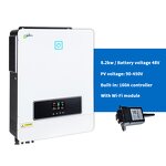 Solar Inverter Manufacturer - 5KW/6KW/10KW Single/Three Phase IP65 Smart Dual Output Hybrid