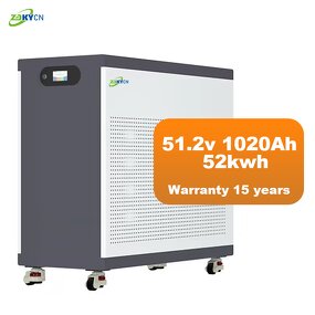 Lithium Ion Battery Pack Manufacturer - 15kwh-52kwh 1020Ah/300ah-600ah Lifepo4 51.2V Vertical