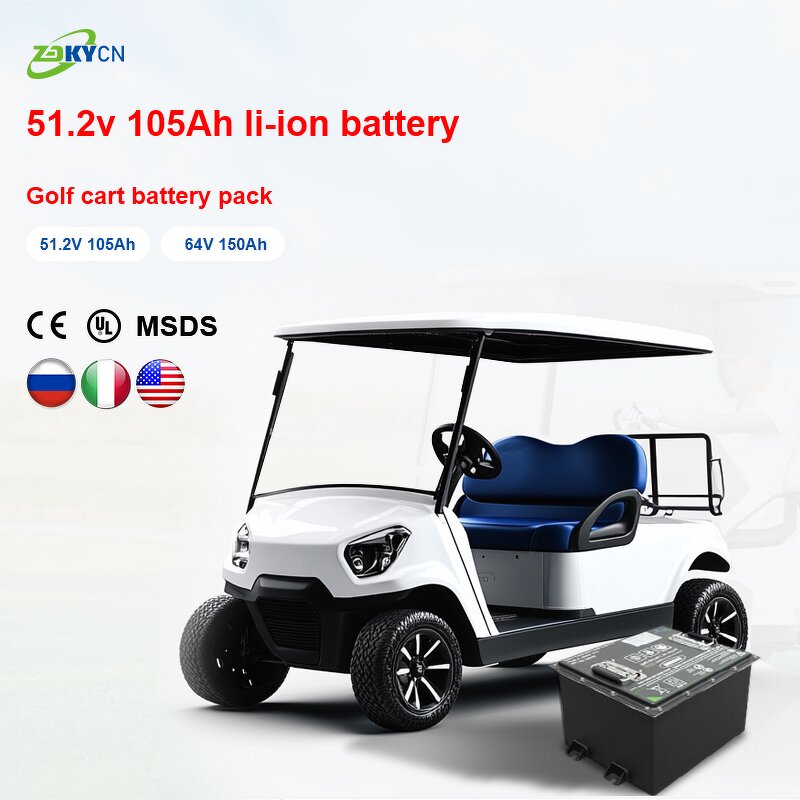 Golf Cart Battery Manufacturer - Zhongda Lithium 48V/72V 100Ah/200Ah LiFePO4 6000 Cycles BMS