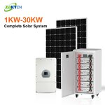 Solar Energy System Manufacturer - 30 Years Warranty 1k-30k on Grid with Battery Storage