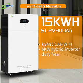 Home Battery Storage Manufacturer - 15kWh 300Ah All in One Integrating Battery Inverter 8000+ Cycles