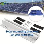 Solar Panel Mounting Bracket Manufacturer - Adjustable Tilt Angle for Flat Roof Al6005-T5