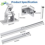 Solar Panel Mounting Manufacturer - Aluminum PV Structures 0-45 Degrees for Flat Rooftop