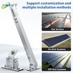 Solar Panel Mounting Manufacturer - Aluminum PV Structures 0-45 Degrees for Flat Rooftop