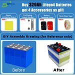 LiFePO4 Battery Manufacturer - Square 3.2V 314Ah 6000 Cycles for Home Energy Storage Gotion