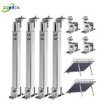 Solar Mounting System Manufacturer - Adjustable 10KW Aluminum Flat Roof Tilt Bracket