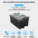 Golf Cart Battery Manufacturer - Zhongda Lithium 48V/72V 100Ah/200Ah LiFePO4 6000 Cycles BMS