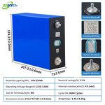 Prismatic Battery Manufacturer - Fast Delivery 3.2V 280Ah-340Ah Lifepo4 with Nuts Screw for Solar