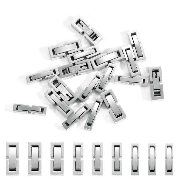 Stainless Steel Rectangular Buckle Manufacturer - Linsa Electroplated DIY Handmade Day-Shape Moonstone Customizable Necklace Accessories