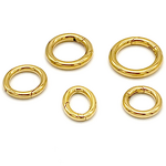 Spring Buckle Manufacturer - 316L Stainless Steel Bag Keychain Open Ring Vacuum Gold Plated Electroplated Round Clasp for Handbags Accessories