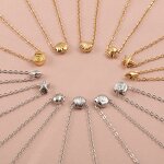 Stainless Steel Starfish Necklace Manufacturer - Summer Beach Vacation Style Shell Conch Marine Series Women's Trendy Figaro Chain