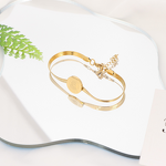 Stainless Steel Bone Chain Bracelet Manufacturer - New Gold Electroplated High-End Versatile Decorative Women's Fashion All-Match