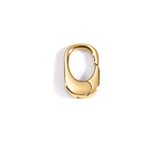 Oval Buckle Manufacturer - Stainless Steel Jewelry Clasp DIY Handmade Accessories Flat End Snap Button Multi-size 18K Gold