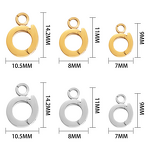 Round Buckle Manufacturer - Linsa High Quality 316 Stainless Steel 18K Gold Plated DIY Handmade Jewelry for Necklace Clasp