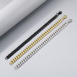 Stainless Steel Cuban Link Chain Manufacturer - Wholesale 18K Gold Fashion for Men DIY Making Popular European Wedding Engagement